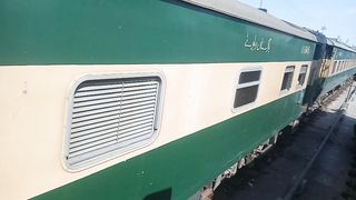 Arrival of Train at Karachi Cantt station