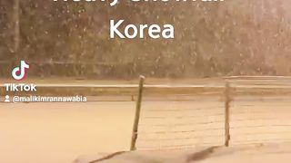 Snow Fall in South Korea