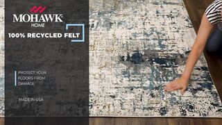 Mohawk Home 5' x 8' Non Slip Rug Pad Gripper 1_4 Thick Dual Surface Felt + Rubber Gripper - Safe for All Floors
