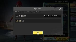 Crate openings of PUBG mobile