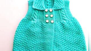 Sleeveless woolen sweaters designs for kids