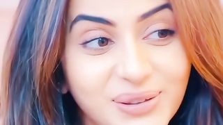 Indian actress shehnaz learning Tamil language