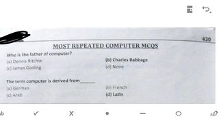 Most important computer Mcqs