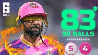 Iftikhar Ahmed Batting T10 League 30 balls 80* Runs || Iftikhar Ahmed Batting