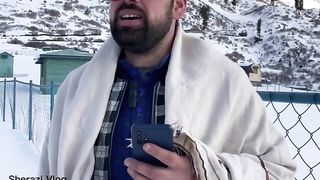 Beautiful Poetry at Snowy Mountain in Pakistan