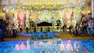 Beautiful decoration setup in Pakistani wedding