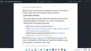 Low value Content problem solved forever - 100% Unique Article - Google adsense approval guaranteed