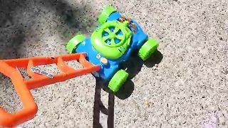 Lydaz Bubble Lawn Mower for Toddlers, Kids Bubble Blower Maker Machine, Summer Outdoor Push Toys,