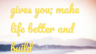 Don't settle for what life.....