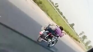 Axident while Performing Stunt on Bike . bike Axident