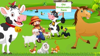 Old MacDonald Had A Farm | Nursery Rhymes | kidscog train