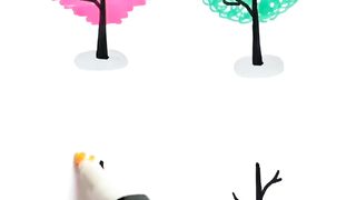 Very Easy Season Trees | Painting Using Marker Colours|