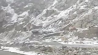 Beautiful snowy covered mountain.