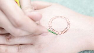 Mehendi for front hand!!Bridal mehendi design