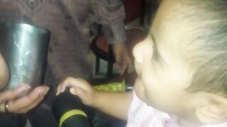 Baby Water Drinking