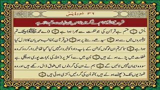 36 Surah Yaseen Only Urdu Translation