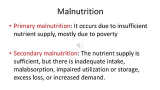 Nutritional Diseases