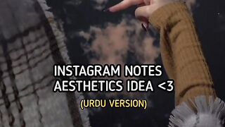 Instagram notes aesthetic ideas