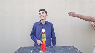 BOTTLE CHALLENGE| CUSHION PUNISHMENT