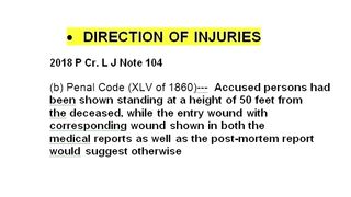 2018 Pcrlj Note 104  Direction of injuries