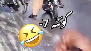 Snow in Quetta city