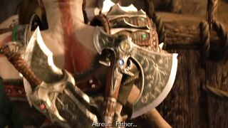 Kratos Getting Angry On Tyr
