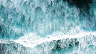 Waves Breaking And Foaming - Stock Video - Motion Array