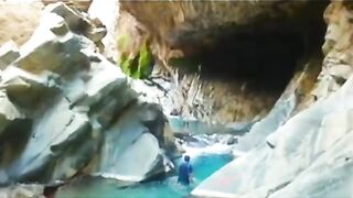 Beautiful sense of waterfall. The peace of heaven on earth ????.