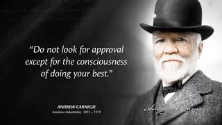 $5 Billion Man Andrew Carnegie's Quotes which are better known in youth to not to Regret in Old Age
