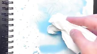 I spilled milk in My sketchbook