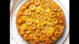 NEW DELICIOUS 1 EGG BANANA UPSIDE DOWN CAKE | WITHOUT OVEN | Banana Sponge Cake