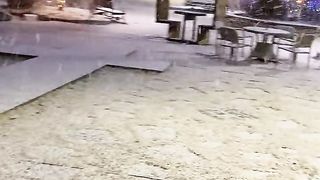Snow fall in south korea