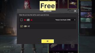 Free crate opening PUBG mobile