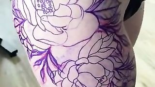 Her new Hip side tatoo