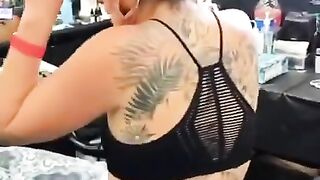 Now tatoo on girl  full back body