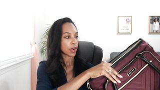 Kenneth Cole REACTION Chelsea Chevron 15" Laptop & Tablet Business Tote W/Removable Shoulder Strap