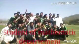 Sports cricket video of university and enjoyement