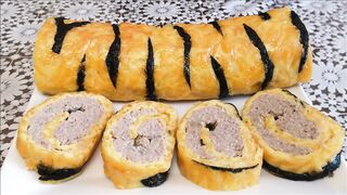 Сырный Рулет ТИГРОВЫЙ Закусочный рулет Сытная закуска