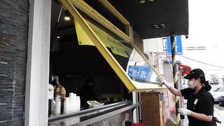 Amazing scale Cheese Omelet Toast _ Korean street food