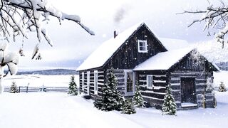 Красивая Мелодия Пианино Под Фон Падающего Снега Релакс piano music