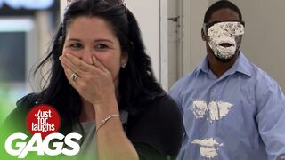 Blind Man Attacked by a Cake Prank