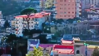 A beautiful view of Naples City Italy