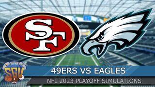 49ers vs Eagles - NFC Championship Game 2023 Full Game Highlights - Madden 23 Sim