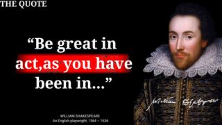 William Shakespeare's Statements which are better known in Youth to Not to Lament in Advanced Age