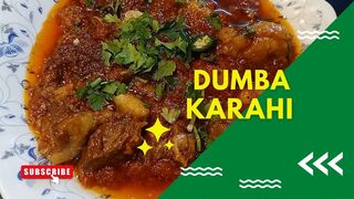 Dumba Karahi Recipe By Cook & Vlog With FR