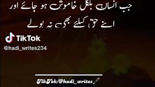 Jab insan bilkul khamosh ho jaaye