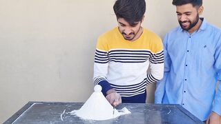 CUT THE FLOUR CHALLENGE | SPECIAL PUNISHMENT IN THE END