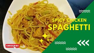Spicy Chicken Spaghetti Recipe By Cook & Vlog With FR