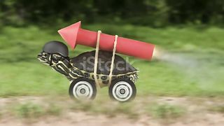 Experiment XXL rocket with toy with new and amazing car