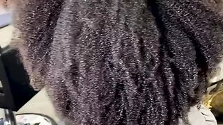 Silky smooth hair detangle transformation